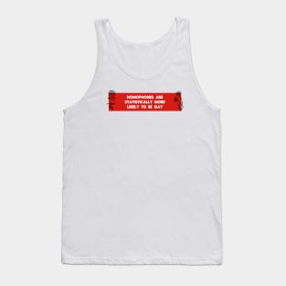 Homophobes Are More Likely To Be Gay Tank Top